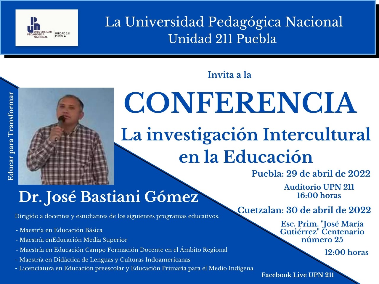 Dr. José Bastiani Gómez. La investigación intercultural en la educación