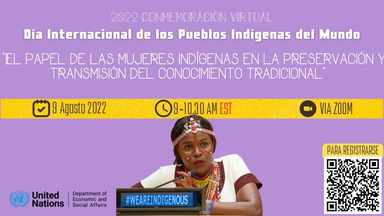 Día Internacional de los Pueblos Indígenas del Mundo 2022, Conmemoración virtual, 9 de agosto